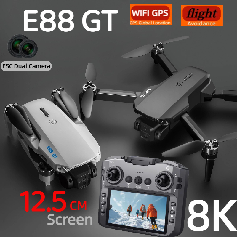 Jjrc Drone X12 - طائرة بدون طيار E88GT 8K احترافية