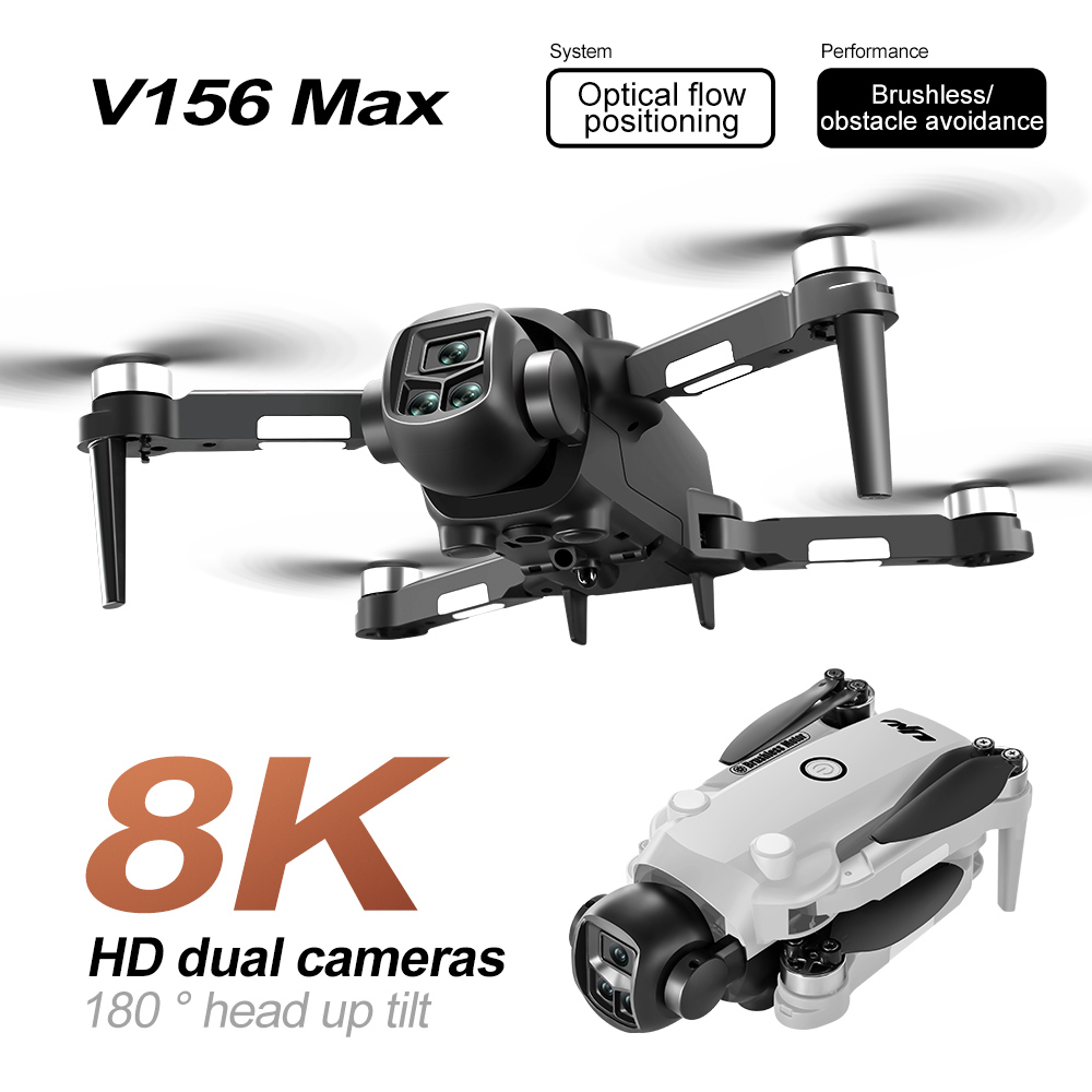 طائرة بدون طيار V156 Max بدون  - مراجعة Jjrc Drone X12 وسعره