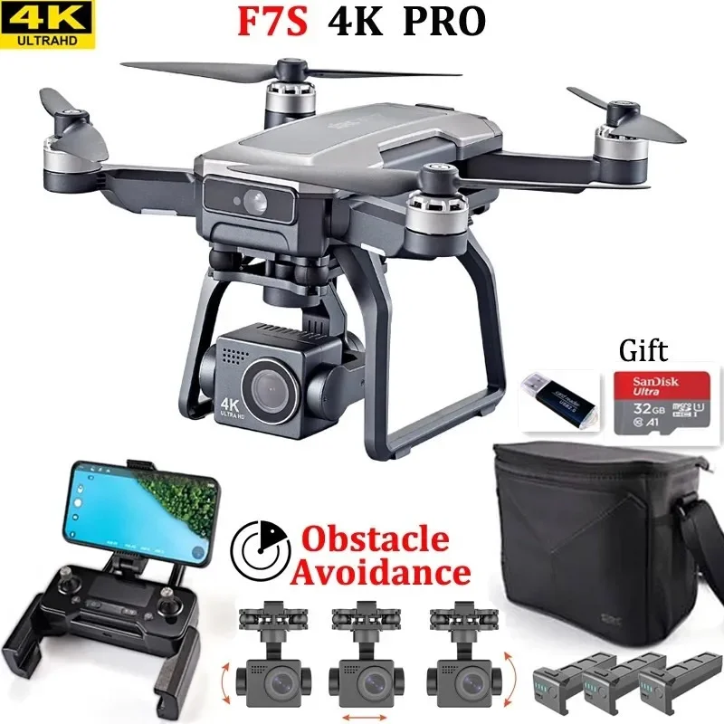 طائرة بدون طيار SJRC F7s 4K PR - مراجعة Drone Gimbal وسعره