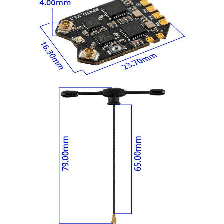جهاز استقبال RadioMaster RP4TD - مراجعة Drone Battery Strap وسعره
